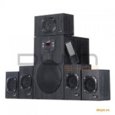 Boxe 5.1 Genius &amp;#039;SW-HF5.1 4500&amp;#039;, RMS: 120W (16Wx5 + 45Wx1), black, telecomanda &amp;#039;31730979100&amp;#039; foto