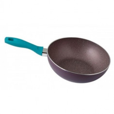 CAPRICIO, WOK ALUMINIU 28 CM, NON STICK CAPRICIO, Tigaie WOK, acoperire teflon cu puncte de marmura foto