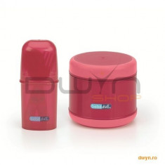 Set hranire termos alimente 300 ml si lingurita cu furculita Colours &amp;amp; Flavours foto