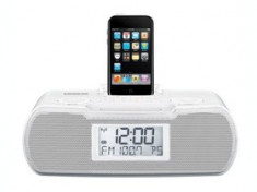 Radio cu docking iPod Sangean RCR-10W AM/FM-RDS, alb foto