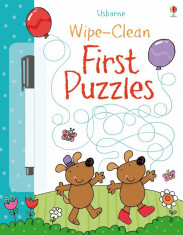 Wipe-Clean First Puzzles - Carte Usborne (3+) foto