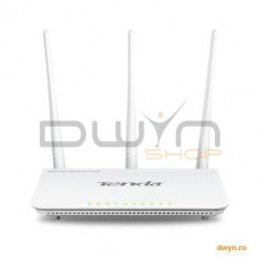 Router 4 Port-uri Wireless N 300Mbps, 3 antene 5dBi, high power, Tenda &amp;#039;F303R&amp;#039; foto