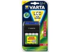 Incarcator Varta LCD USB Plug + 4buc. acumulatoare 2100mAh Ready2use foto