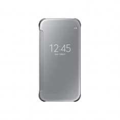 Samsung Husa de protectie tip Book Clear View EF-ZG920B Silver pentru G920 Galaxy S6 foto