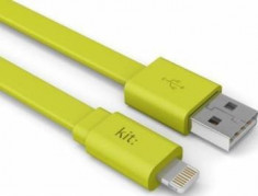 Cablu de date Kit Fresh - Apple Lightning MFI LED Verde ip5usbfreshgn foto