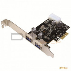 Card PCI-Express adaptor la 2 x USB 3.0, Logilink &amp;#039;PC0054A&amp;#039; foto