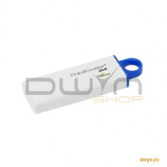 USB Flash Drive 16 GB USB 3.0 Kingston DataTraveler DTIG4 alb-albastru foto