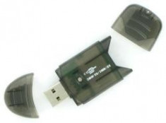 Cititor card 4World - Flash Drive, SD / mini SD / MMC / RS-MMC / T-FLASH USB 2.0 foto