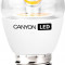 Bec LED CANYON PE27CL6W230VN LED lamp, P45 shape, clear, E27, 6W, 220-240V, 150?, 494 lm, 4000K, Ra&gt;80, 50000 h