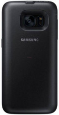 Protectie spate cu incarcare Wireless EP-TG930, 2700 mAh, pentru Samsung Galaxy S7 (Negru) foto