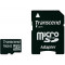 Card Transcend microSDHC 16GB Class 4 cu adaptor SD