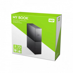 HDD extern WD, 8Tb, My Book, 3.5&amp;quot;, USB 3.0, WD Backup software and Time , quick install guide, negru foto
