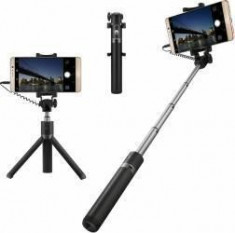 Selfie Stick Tripod cu fir Huawei AF 14 - Negru foto