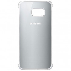 Husa Protectie Spate Samsung EF-QG928CSEGWW Clear Cover argintie pentru Samsung G928 Galaxy S6 Edge Plus foto