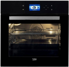 Cuptor incorporabil Beko BIR24800BMS, Electric, 13 Functii, 72 l, A, Catalitic, Grill, Touch, Sticla neagra foto