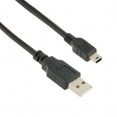 4World Cablu USB 2.0 AM / BM mini, 1,8m, negru foto