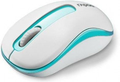 Mouse wireless Rapoo M10, albastru alb foto