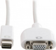 Adaptor 4World mini DVI [M] &amp;gt; VGA [F], alb foto