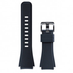 Curea Silicon Smartwatch Samsung, ET-YSU76MBEGWW Wristband pentru Samsung Gear S3 - Black foto