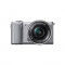 Aparat foto Mirrorless Sony A5000 argintiu + Obiectiv E SEL 16-50mm f/3.5-5.6 PZ OSS