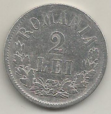 ROMANIA 2 LEI 1875 [2] Argint 835 / 1000 , livrare in cartonas foto