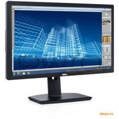 Monitor LED Dell 27&amp;quot;, Wide, QHD, DVI, HDMI, Negru, U2713H foto