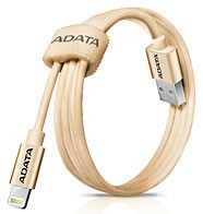 ADATA Sync and Charge Lightning Cable, USB, MFi (iPhone, iPad, iPod), Gold foto