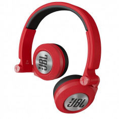 Casti audio cu banda JBL Synchros E30, Microfon, Rosu foto