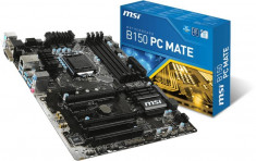 MSI B150 PC MATE, B150, DualDDR4-2133, SATA3, SATAe, HDMI, DVI, VGA,USB 3.1, ATX foto