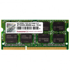 Memorie laptop TRANSCEND 4GB DDR3 1333MHz CL9 foto