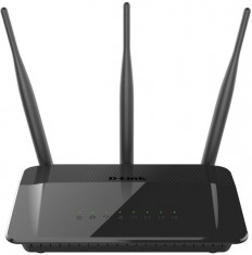Router Wireless D-link DIR-809, 1xWAN 10/100, 4xLAN 10/100, 3x antene externe, dual-band AC750 (433/300Mbps) foto