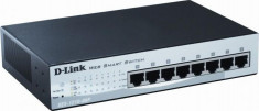Switch D-Link 8 Port Fast Ethernet POE DES-1210-08P foto