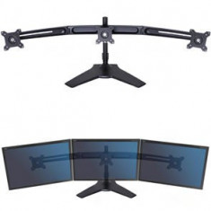 Suport 3 monitoare/LCD birou Multibrackets 4999,15&amp;quot;-24&amp;quot;, negru,3 brate,rotire +/- 90?,incl. vert.: +/- 20?,max. 8kg/brat foto