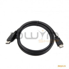 CABLU DATE DisplayPort - HDMI digital T/T, 1 m, bulk, &amp;#039;CC-DP-HDMI-1M&amp;#039; foto