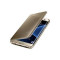 Husa Clear View Cover pentru Samsung Galaxy S7 Edge G935, Auriu