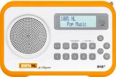 Radio Sangean DPR-67, alb/gri foto