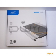 Deepcool N8, structura din aluminiu si plastic, dimensiune notebook: 17? (maxim), dual 140mm fans (1 foto