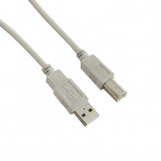 4World Cablu USB 2.0 type A-B M/M 1.8m gri foto