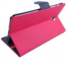 Husa tip carte Mercury Goospery Fancy Diary roz + bleumarin pentru Samsung Galaxy Tab S2 9.7 T810 / T815 (3G/LTE) foto