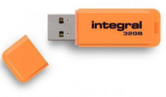 Integral USB Flash Drive Neon 32GB USB 2.0 - Orange foto