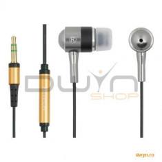 Casti Metalice A4TECH MK-650-B, Design In-Ear, BLACK foto