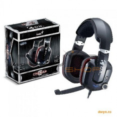 Casti cu microfon Genius HS-G700V Cavimanus GX-Series, Gaming, 7.1, Vibration, Gold-plated USB conne foto