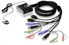 ATEN CS692 2-Port USB HDMI KVM Switch, Audio 2.1, Remote port selector (1.8m) foto