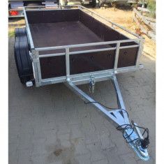 Platforma/Remorca auto 750 kg dublu ax 240x125x40 *in rate *pe stoc foto