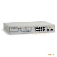 Allied Telesis Switch GS950 Series, 8 port 10/100/1000TX WebSmart switch with 2 SFP bays (ECO versio foto