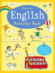 English Activity Pack - x4 mini English learning books in a pack - Usborne book (5+) foto