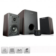 Sistem audio 2.1 Modecom MC-MHF60U Brown foto