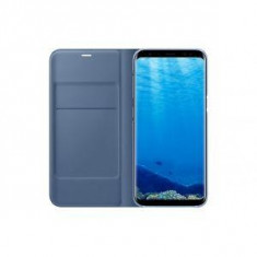 Galaxy S8 (G950) - Husa tip &amp;quot;LED Flip Wallet&amp;quot; - Albastru foto
