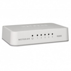 NETGEAR, Switch 5 ports Fast Ethernet, Desktop, plastic, MTBF 533000 hours foto