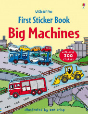 First Sticker Book Big Machines (bind-up) - Usborne book (3+) foto